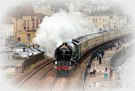 DW17 The Steam Train Tornado And The Cornishman At Dawlish