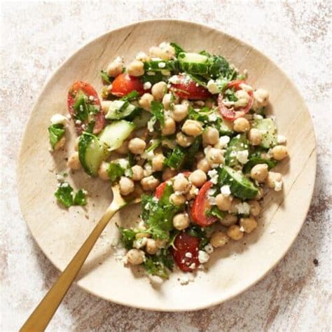 Garbanzo Bean Salad with Tomato and Cucumber - Fine Foods Blog