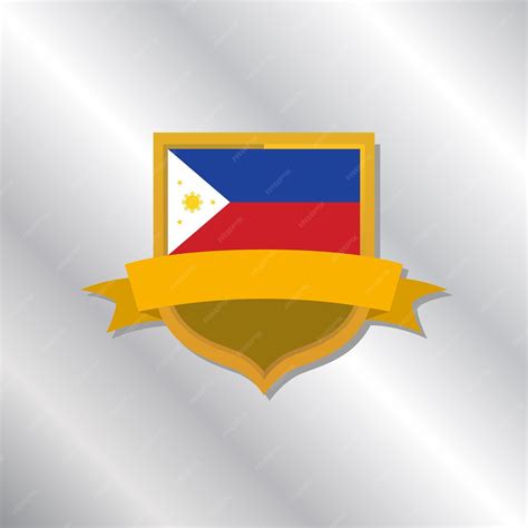 Premium Vector | Illustration of philippines flag template