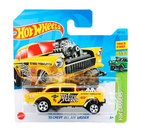 Hot Wheels Машинка базовой коллекции 55 CHEVY BEL AIR GASSER желтая 5785 HKH61 купить с