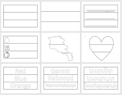 Armenian Flag Coloring Pages Hye Home