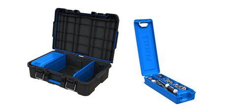 Hart Stack System Tool Box With Small Blue Organizer And Dividers Fits Harts Modular Storage System