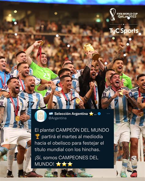 Tyc Sports On Twitter Todos Al Obelisco La Selecci N Argentina