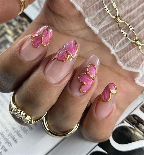 Pin By Milubonura On Nails In Hippie Nails Pink Acrylic Nails