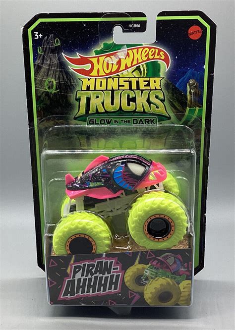 Hot Wheels Monster Trucks Glow In The Dark Truck Piran Ahhhh