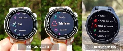 COROS PACE 3 Vs Garmin Forerunner 165 Quelle Est La Meilleure