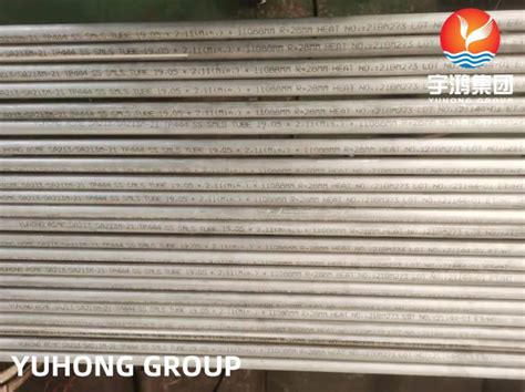 Heat Exchanger Tube ASTM A213 TP444 Stainless Steel Seamless U Bend Tube