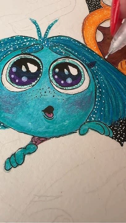 Рисуем Зависть 🥹ПОДПИШИСЬ🦋#рисуюкаждыйдень #головоломка #art #drawing # ...
