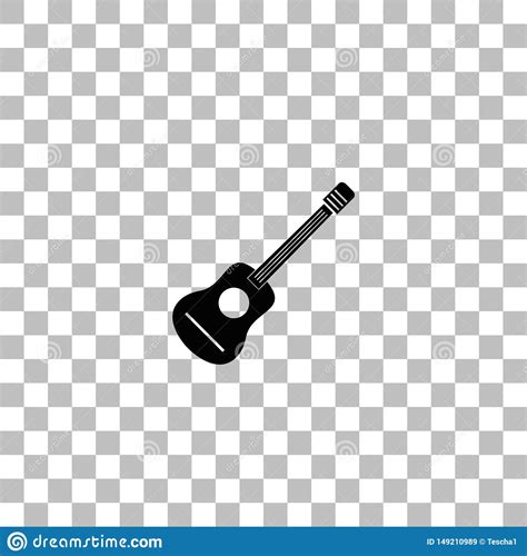 Icono De La Guitarra Ac Stica Completamente Ilustraci N Del Vector