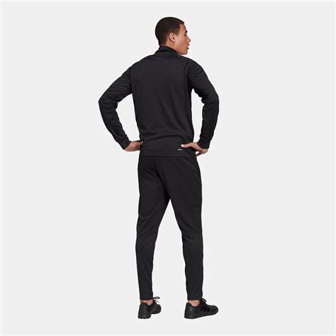 Buy Adidas Mens Aeroready Sereno Cut 3 Stripes Tracksuit Set Black In