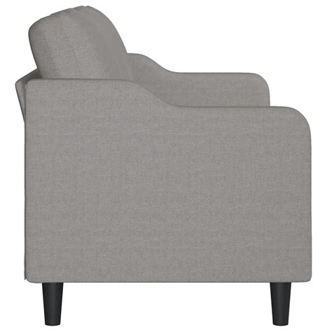 Cikonielf Canapé à 3 places Gris clair 180 cm Tissu Cik7734919900245