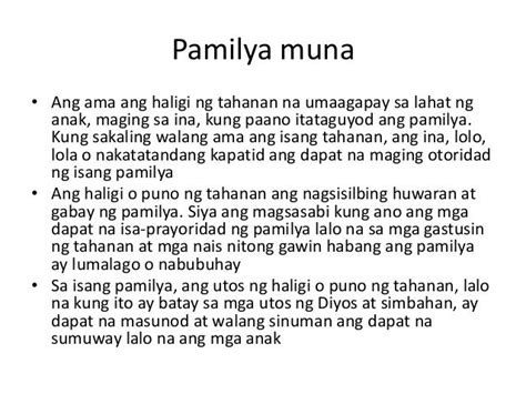 Bakit Haligi Ng Tahanan Ang Ama At Ina - bagitahan