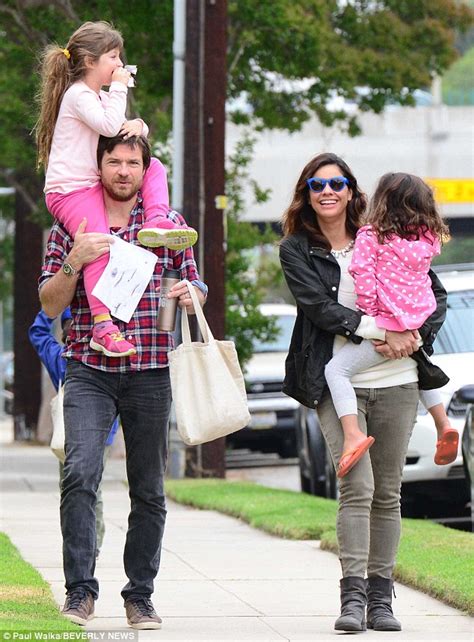 Jason Bateman S Little Lady Francesca Enjoys The High Life As She Gets Carried Atop His