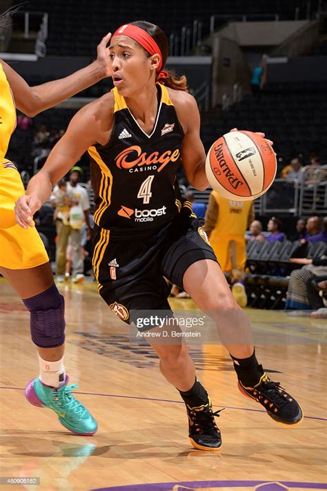 Skylar Diggins Of The Tulsa Shock Handles The Basketball During A