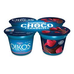 Oikos 4 Choco Raspberry Flavoured Greek Yogurt Metro