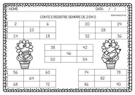 Atividade De Matematica 2 Ano Sequencia Numerica - Atividade Sequência Numérica 2 Ano - ZULEDU
