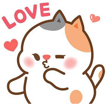 Love Blow Kiss Sticker - Love Blow Kiss Cat - Discover & Share GIFs