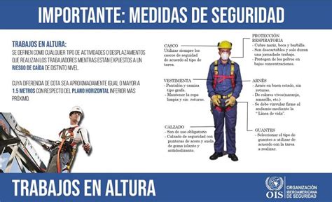 Infografía Medidas De Seguridad Para Trabajos En Altura Charlas De