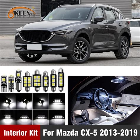 Ideal 9Pcs White Canbus Led Car Interior Lights Kit For Mazda CX 5 CX5