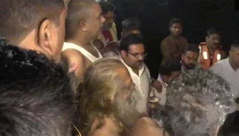 Chhattisgarh CM Bhupesh Baghel Takes Holy Dip At Mahadev Ghat On Kartik