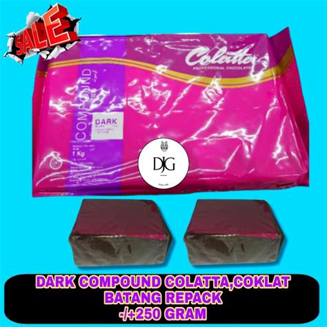 Jual Collata Dark Chocolate Compound Coklat Batang Gram