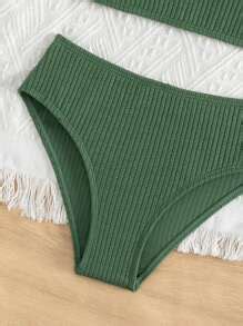 Tween Girl Solid Bikini Set Summer Beach SHEIN USA