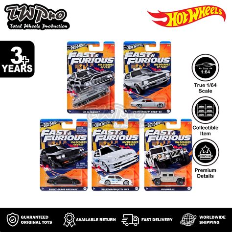 Jual Hot Wheels Fast Furious HW Decades Of Fast 2024 67 El Camino 70 Chevrolet Nova SS
