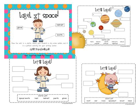 Label It Space And Snowglobe Writing Prompt Freebie Blue Skies With