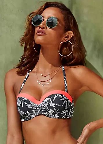 Sunseeker Mono Underwired Bandeau Bikini Top Freemans