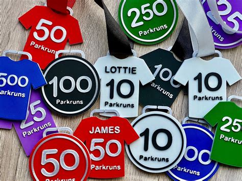 Parkrun Milestone Medal With Ribbon Runner Medals Runner - Etsy UK