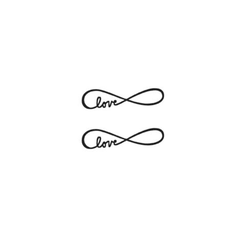 Infinity Love Symbol Temporary Tattoo Set | Tattoo Icon – TattooIcon