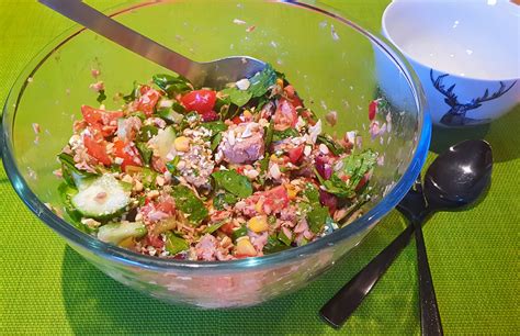 Sweet Chilli Mixed Bean Tuna Salad The Wee Caledonian Cook