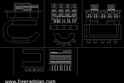 Bar Counter Cad Block