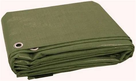 PVC Coated Knitted HDPE Green Waterproof Tarpaulin Sheet For