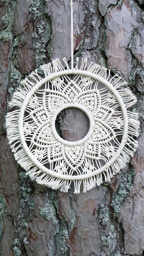 Diy Round Macrame Flower 🏵️ Macrame Wall Hanging Tutorial Macrame