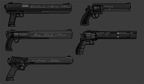 Sci Fi Heavy Pistols By Autumn Fur Affinity Dot Net