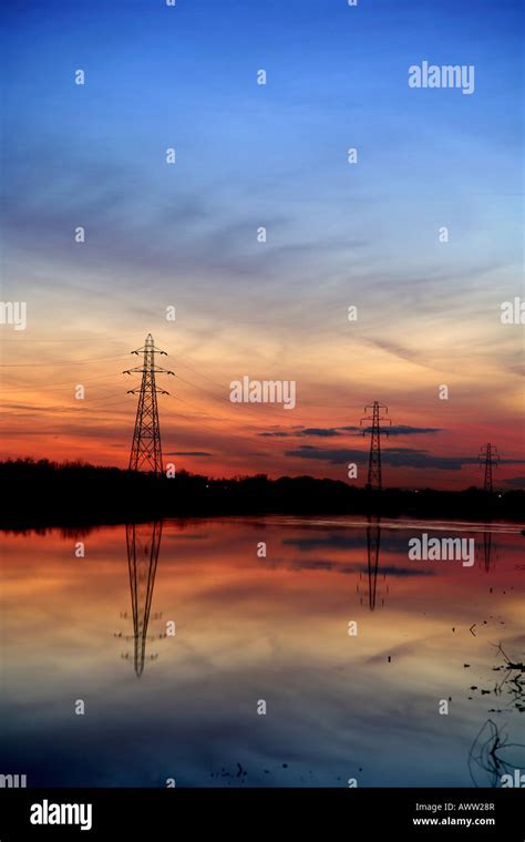 Electricity Wires Over Water Hi Res Stock Photography And Images Alamy