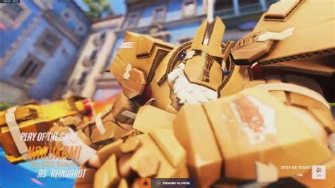 Cardboard Reinhardt Skin Best Hero Outfit Overwatch Quickplay