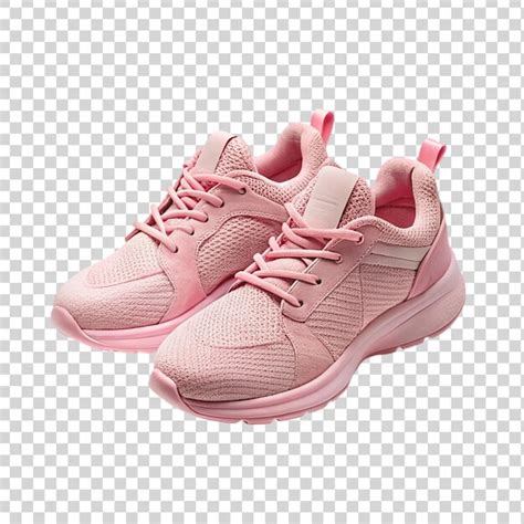 Zapatillas De Deporte Rosadas Aisladas Sobre Un Fondo Transparente