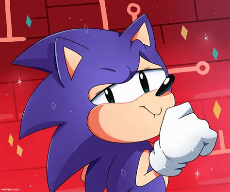 Smug Sonic Redraw by DomesticMaid on DeviantArt