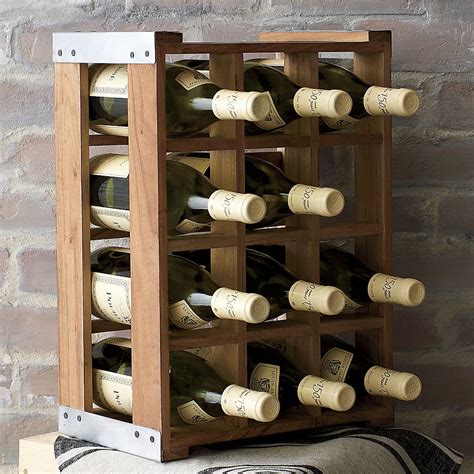 Rustic Acacia Wood Crate Wine Racks The Green Head