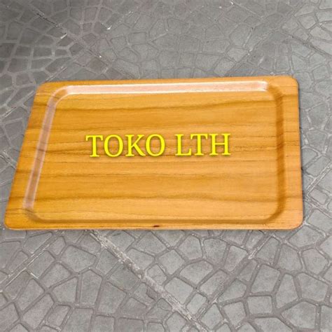 Promo Baki Kayu Persegi Segi Besar Nampan Tray Persegi Kayu Diskon 23