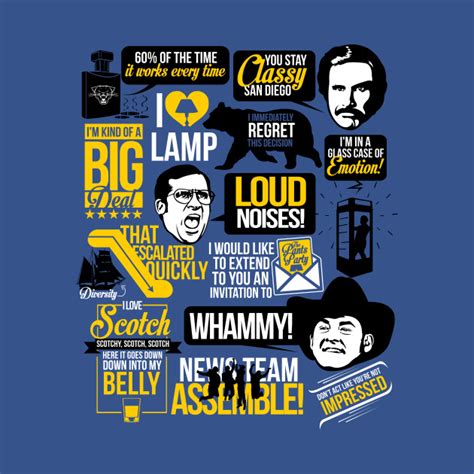 Anchorman: The Legend of Ron Burgundy Quotes T-Shirt - The Shirt List