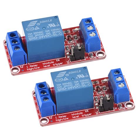 Relay Module 1 Channel 24V High Low Level Trigger Ubuy India