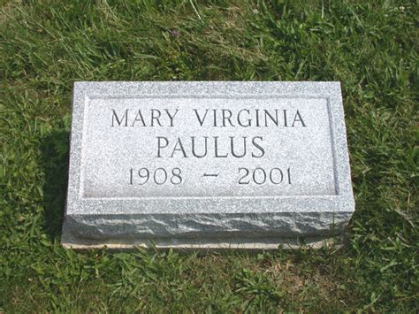 Mary Virginia Paulus 1908 2001 Find A Grave Memorial