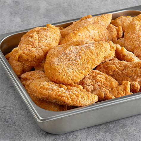 Brakebush Gold N Spice 5 Lb Fully Cooked Breaded Chicken Tenderloins