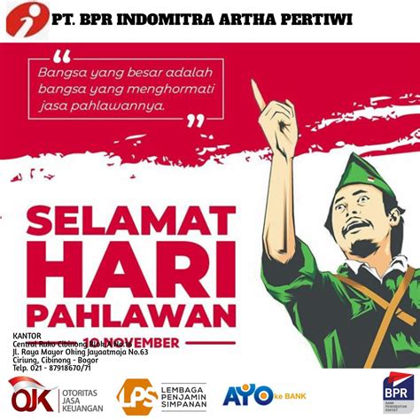 Memperingati Hari Pahlawan November Bpr Indomitra Artha Pertiwi