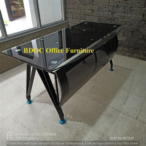 Office Table Glass Top With Out Drawers Office Table Office