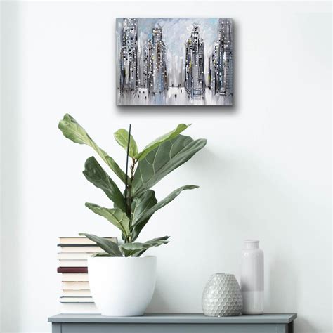 Acrylic Glass Wall Art 'city Street Scene' by - Etsy