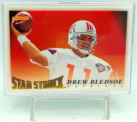 Vintage 1995 Pinnacle Score NFL Star Struck Drew Bledsoe Card 210 Team